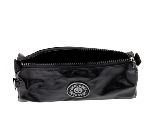 School Pencil Case Organizer Single Compartment Black 21.5cm