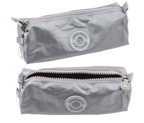 School Pencil Case Organizer Single Compartment Gray 21.5cm