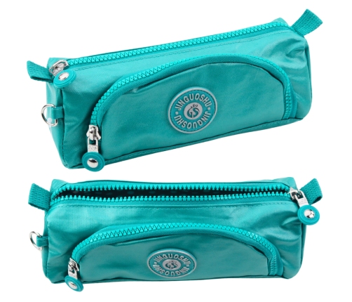 School Pencil Case Functional Two Pockets Pendant Mix