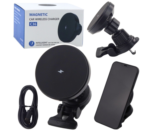 Magnetic Car Holder with 15W Inductive Charger