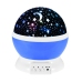 Rotating 360° LED Star Projector Night Light Blue