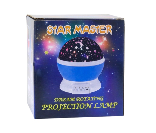 Rotating 360° LED Star Projector Night Light Blue