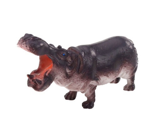 Set of Wild Animals Safari Figures Panda Giraffe Lion Hippo 4 pcs.