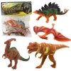 Set of Dinosaur Figures T-Rex Pteranodon Stegosaurus Parasaurolophus 4pcs