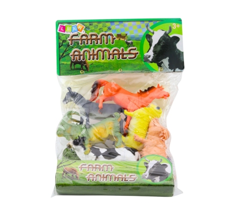 Set of 6 Farm Animals Figurines.