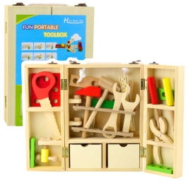 Little Handyman's Set Wooden Tool Box 35 pcs. Little Handyman's Set Wooden Tool Box 35 pcs.