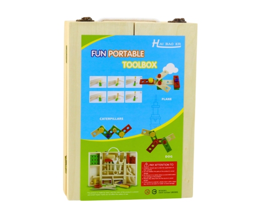 Little Handyman's Set Wooden Tool Box 35 pcs.