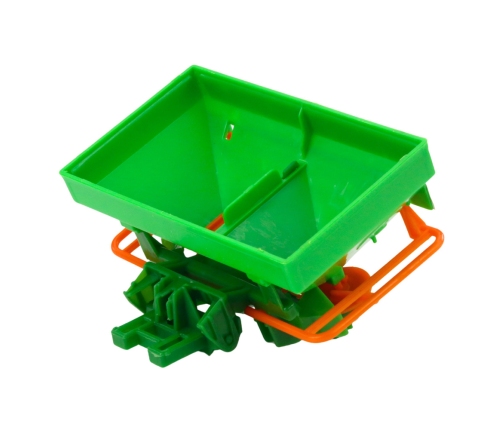 Tractor Agricultural Vehicle Farmer With Seeder Green