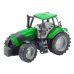 Agricultural Farm Tractor With Plow Drive Green