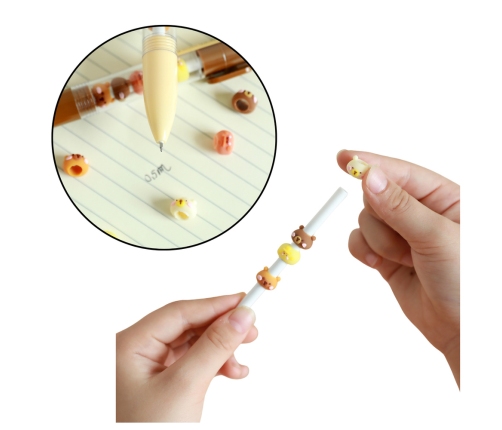 Capybara Figurine Ballpoint Pen Brown Beige Black Refill