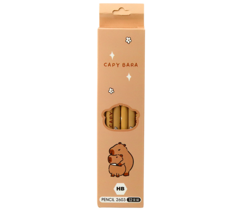 Capybara Sketch Pencil Set 12 Pieces