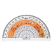 Set of Geometric Tools Capybara Ruler Protractor Squares 4pcs