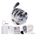 DIY Felting Kit - Brown and White Kitten