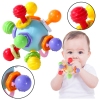 Teether Sensory Toy With Rattle For Babies Colorful