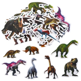 Set of Stickers for Children with Dinosaurs 4-7cm 50pcs
