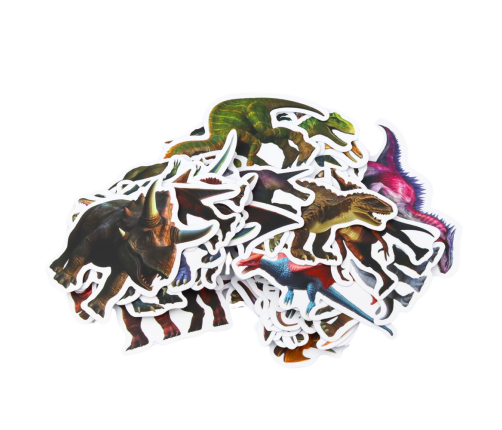 Set of Stickers for Children with Dinosaurs 4-7cm 50pcs