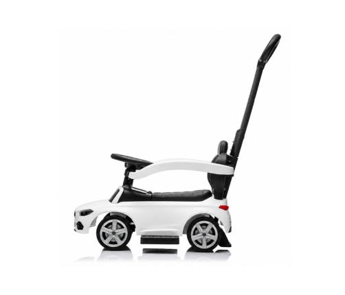 Машина каталка с ручкой Mercedes 3in1 White