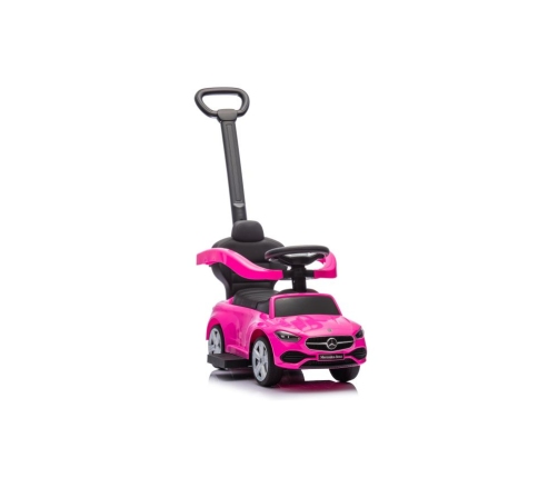Машина каталка с ручкой Mercedes 3in1 Pink