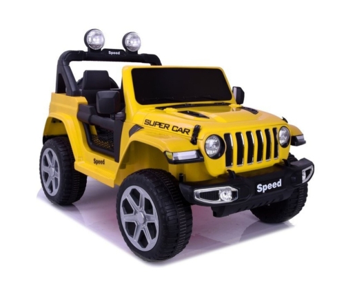 Divvietīgs bērnu elektromobilis FT-938 Yellow Painted 4x4