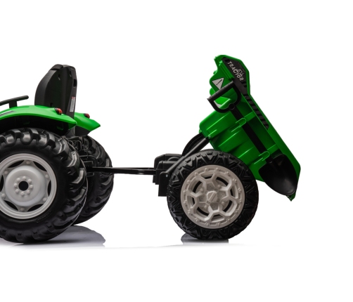 Bērnu elektriskais traktors ar piekabi HC-306 Light Green