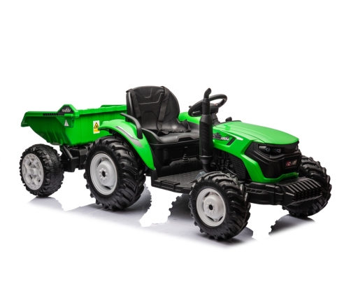 Bērnu elektriskais traktors ar piekabi HC-306 Light Green