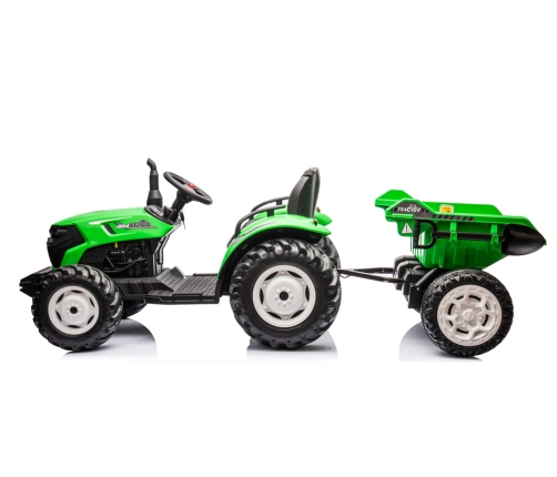 Bērnu elektriskais traktors ar piekabi HC-306 Light Green