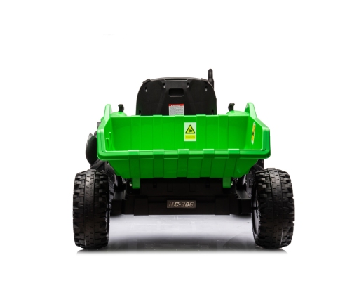 Bērnu elektriskais traktors ar piekabi HC-306 Light Green