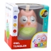 Owl Wańka-Wstań For Babies Bells Sound Pink