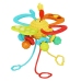 6-in-1 Sensory Toy Teether Pull Strings Pop-It Colorful
