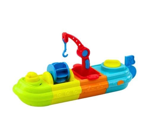 Bath Toy Ship Boat Colorful Crane Hook Duck Turtle