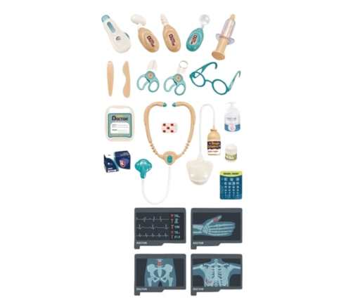 Doctor's Kit Medical Accessories X-ray ECG Lights Sounds 26 pcs.