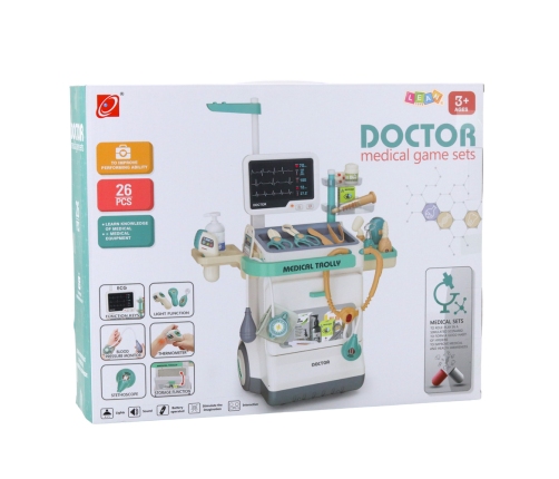 Doctor's Kit Medical Accessories X-ray ECG Lights Sounds 26 pcs.