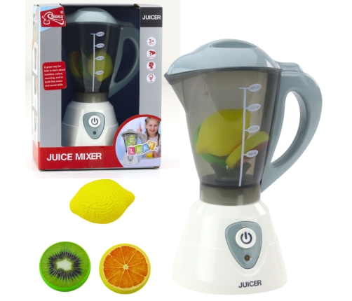 Interactive Kitchen Blender For Kids Lights Sounds Fruits