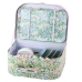 Tea Set in a Suitcase Pastel Metal Tableware 15 pcs