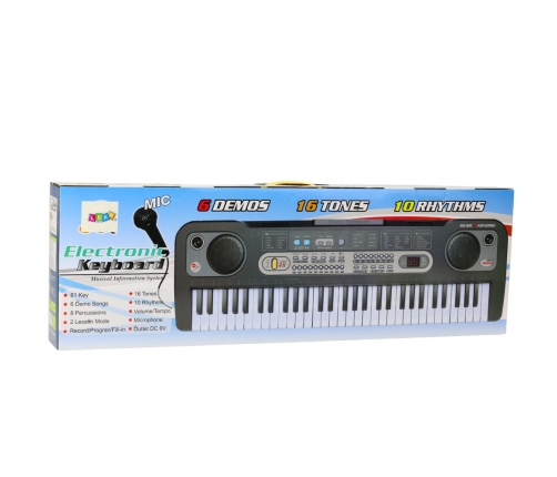 Electric Keyboard Microphone Music Stand Recording Playback