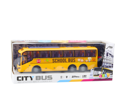 RC School Bus 1:30 Remote Controlled Lights Yellow