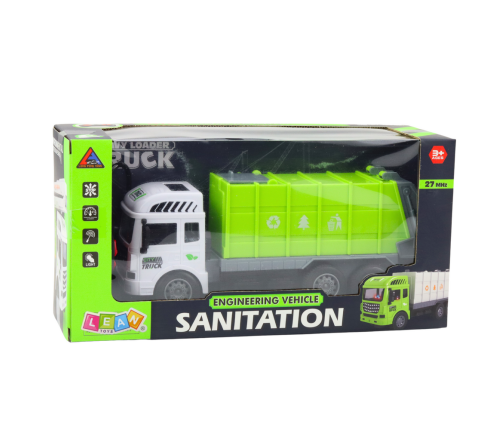 RC Garbage Truck Remote Controlled Light Green 1:24