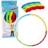 Hula-hoops with studs, foldable, colorful, 8 pieces, 60 cm Hula-hoops with studs, foldable, colorful, 8 pieces, 60 cm