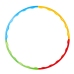 Hula-hoops with studs, foldable, colorful, 8 pieces, 60 cm