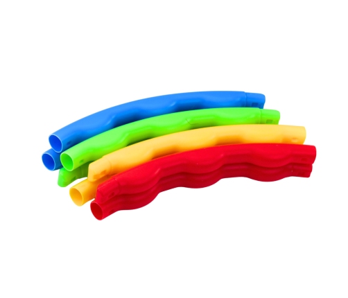 Hula-hoops with studs, foldable, colorful, 8 pieces, 60 cm