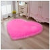 Plush Anti-slip Carpet Heart Pink 40x50