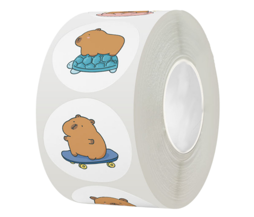 Capybara Stickers Tape Various Patterns 2.5cm 500pcs