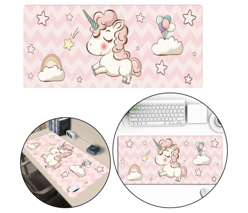 Keyboard Desk Pad With Unicorn Rubber 80 x 30cm