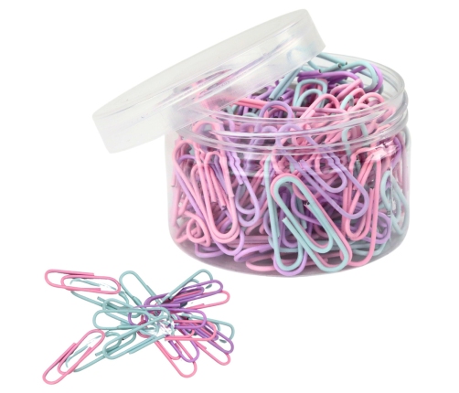 Box Set of Colorful Paper Clips 160 Pcs