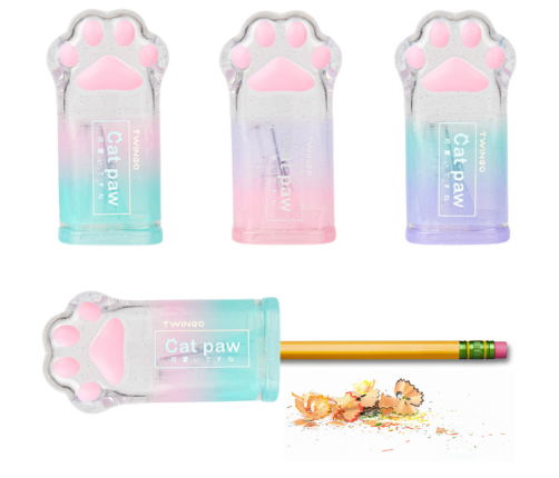 Pencil sharpener Cat's paw for thin pencils