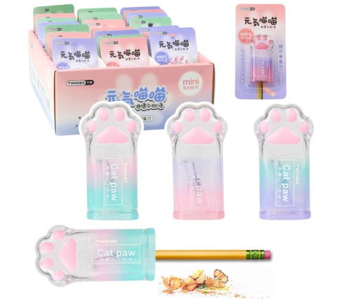 Pencil sharpener Cat's paw for thin pencils