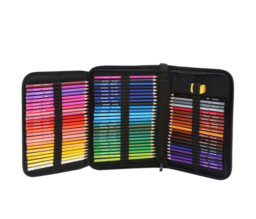 Set of Hexagonal Drawing Pencils Sketching Pencil Case 72 pcs