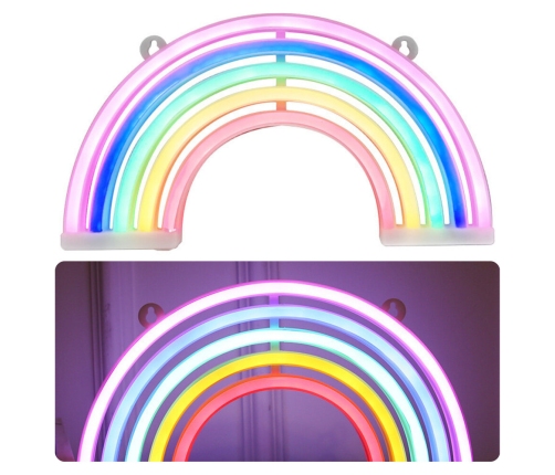 Decorative Night Light Neon Rainbow LED Battery Operated