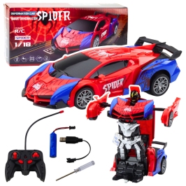 Car Robot Spider Remote Controlled 2in1 Lights Sounds