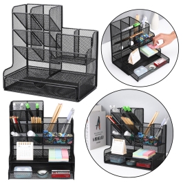 Office Supplies Organizer Container Metal Black Office Supplies Organizer Container Metal Black